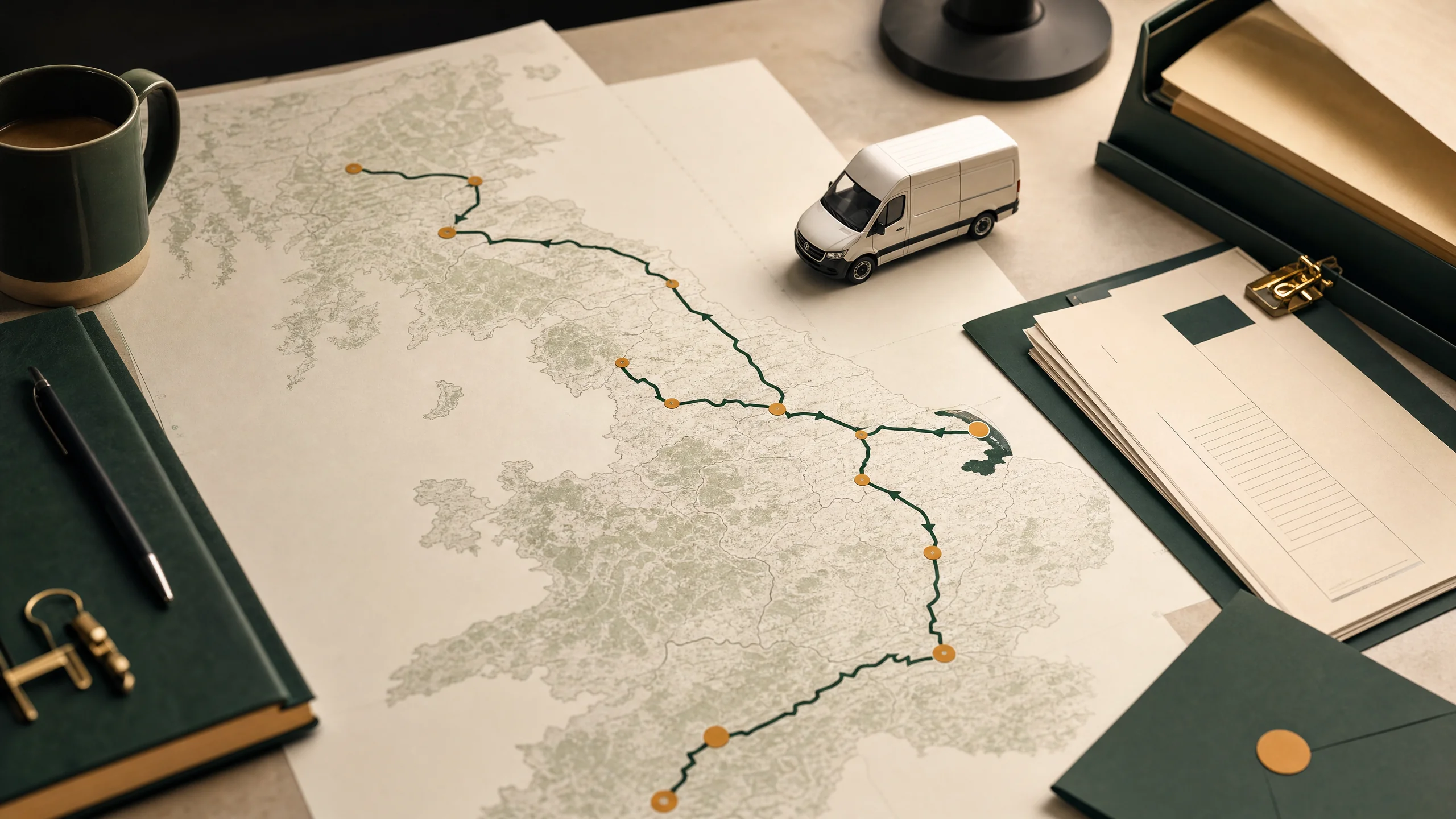 Cockrams branded UK route coverage planning image
